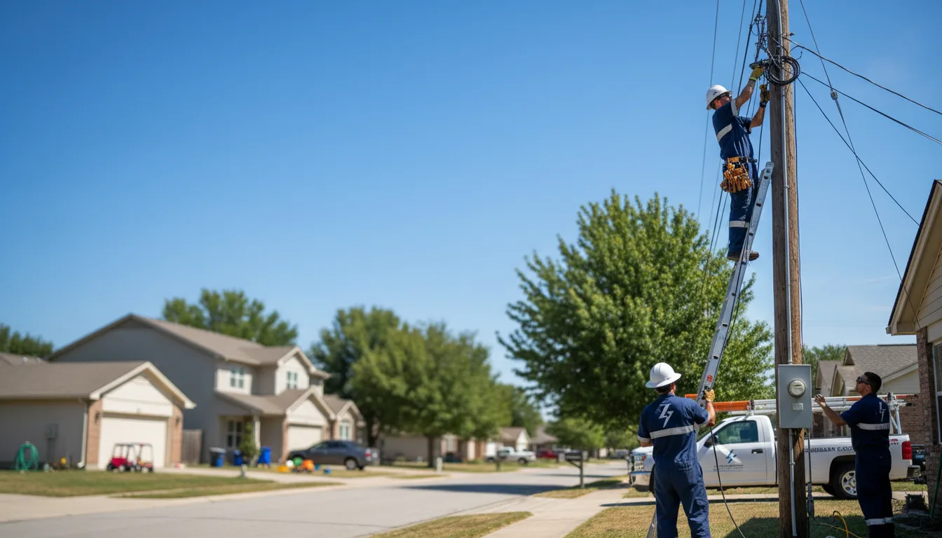 Residential electrician providing installation services in Masonville, IA